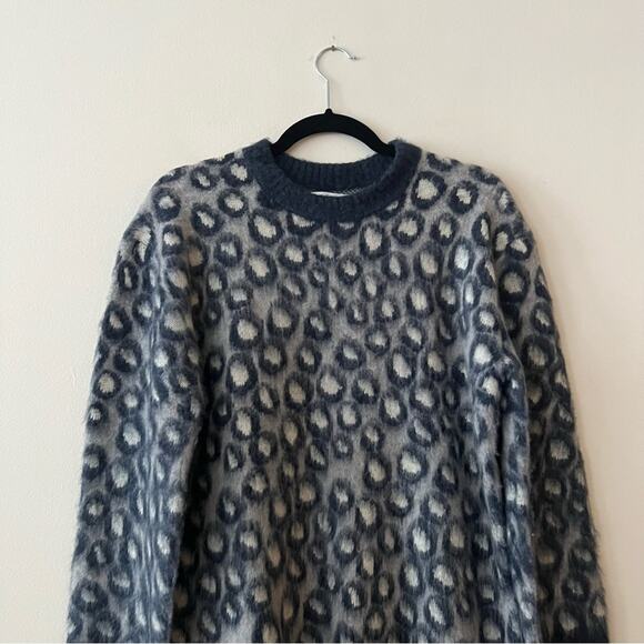 Current/Elliott The Cali Oversized Leopard Print Sweater - Picture 4 of 9